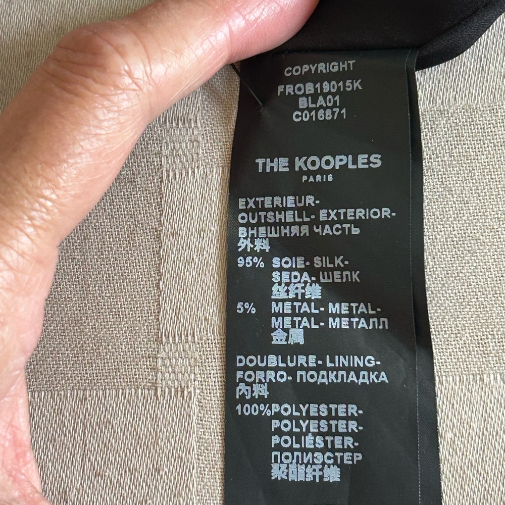 The Kooples Tanger Bandana Silk Tiered Mini Dress - Picture 10 of 16